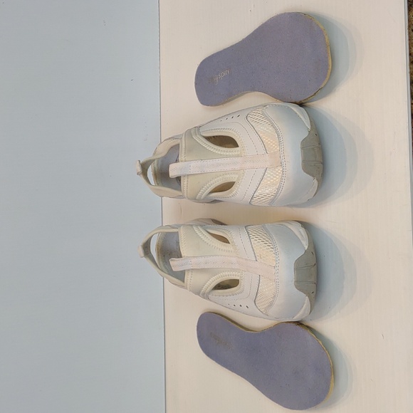 Easy Spirit Allintoits White Leather Slingback Athleisure Remove Insole Sneakers - Picture 13 of 13